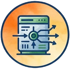 Cloud platform visualization showing secure data infrastructure